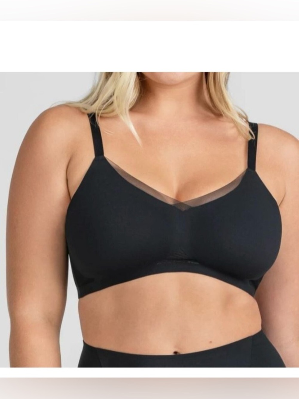 Honeylove Wireless Bra 40C/D Black Sculpting Support Bra